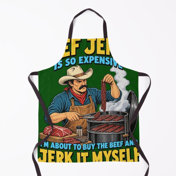 Item preview, Beef Jerky Is So Expensive Funny Cowboy BBQ Smoker Design designed and sold by CaChimShop.