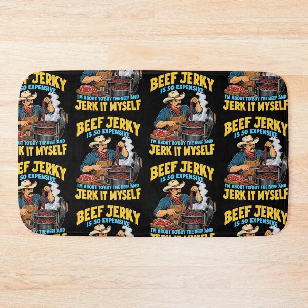 Item preview, Beef Jerky Is So Expensive Funny Cowboy BBQ Smoker Design designed and sold by CaChimShop.