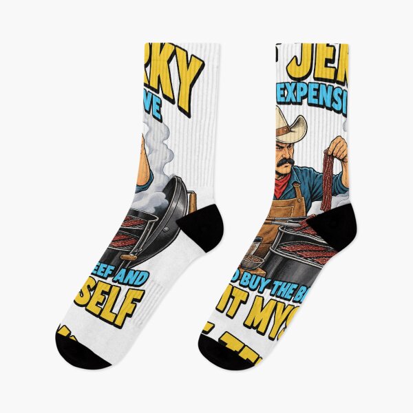 Item preview, Beef Jerky Is So Expensive Funny Cowboy BBQ Smoker Design designed and sold by CaChimShop.