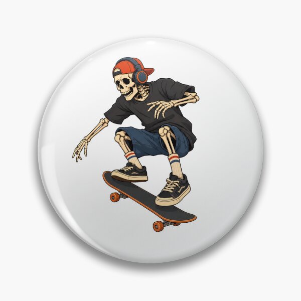 Item preview, Skeleton Skateboarding Playing Graphic designed and sold by OlyvieArt.