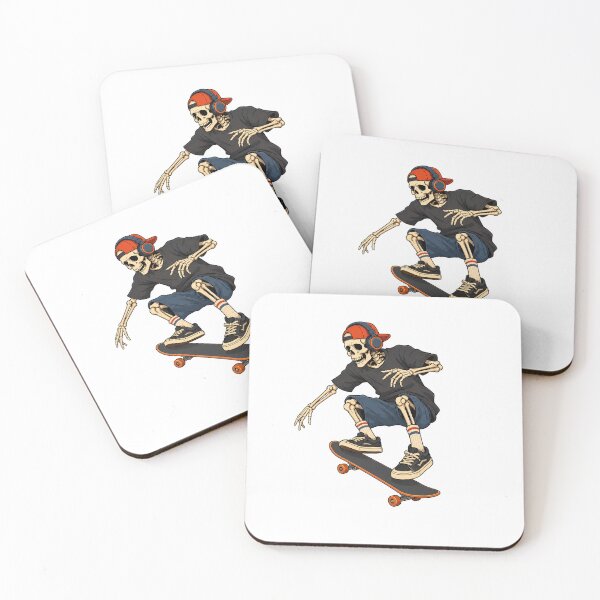 Item preview, Skeleton Skateboarding Playing Graphic designed and sold by OlyvieArt.