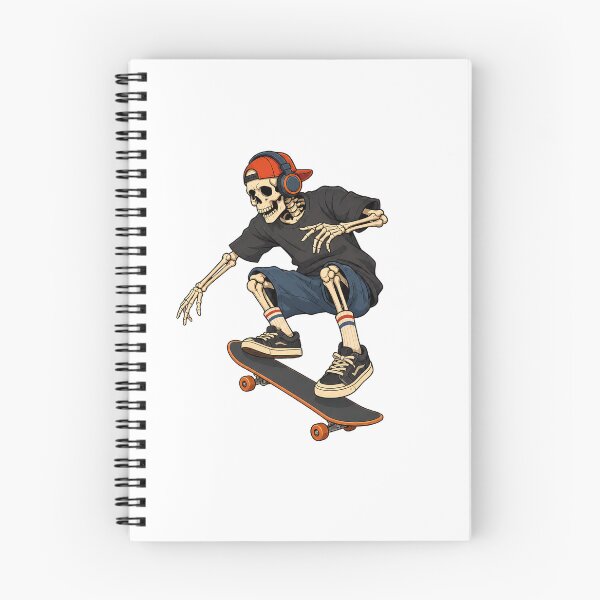 Item preview, Skeleton Skateboarding Playing Graphic designed and sold by OlyvieArt.