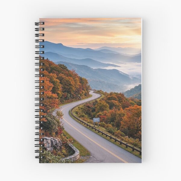 Item preview, Blue Ridge Parkway National Park Photo - Scenic Overlook - Autumn Mountain Sunset Photo designed and sold by CattlettArt.