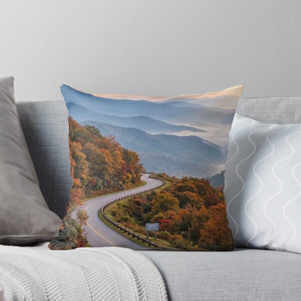 Item preview, Blue Ridge Parkway National Park Photo - Scenic Overlook - Autumn Mountain Sunset Photo designed and sold by CattlettArt.