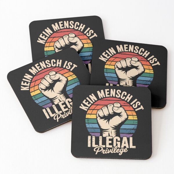 Artikelvorschau, Kein Mensch ist illegal – Erklärung für Menschenrechte und Solidarität entworfen und verkauft von LoFizzy.