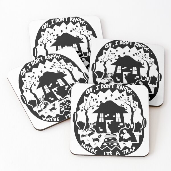 Item preview, Spooky House Trap Silhouette Art designed and sold by HowardWill.