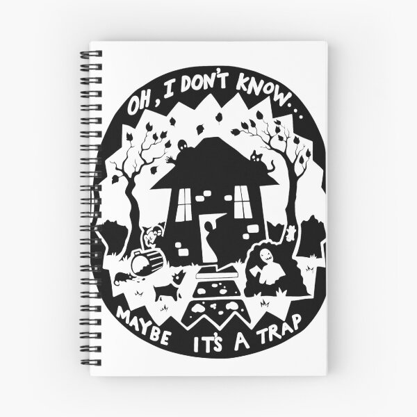 Item preview, Spooky House Trap Silhouette Art designed and sold by HowardWill.