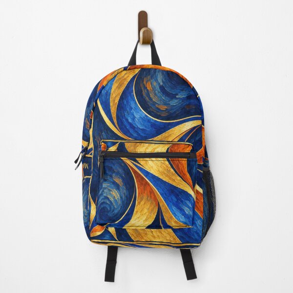Item preview, Swirling Blue and Golden Ribbons designed and sold by Qenlo.