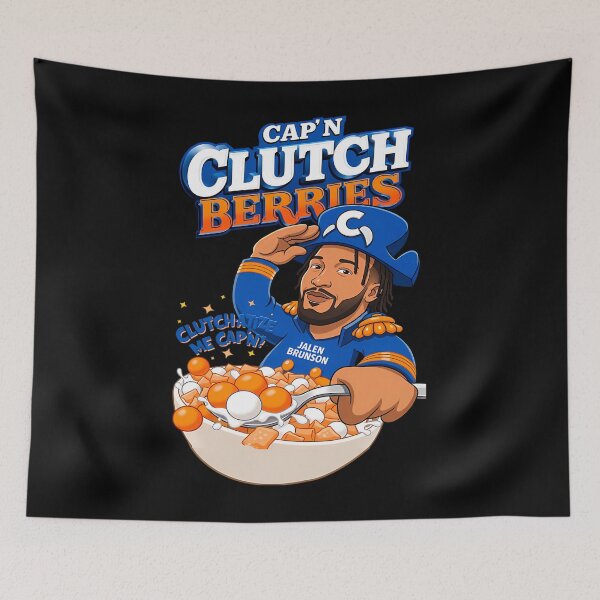 Item preview, Jalen Brunson Cap'N Clutch Funny designed and sold by SanJayyy8318.