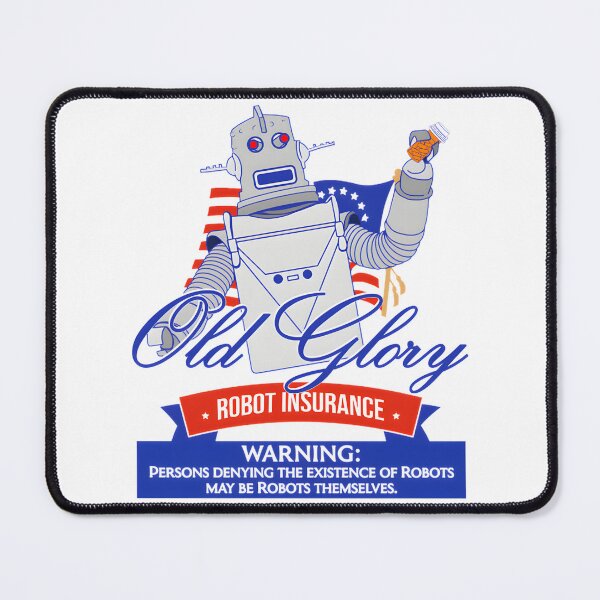 Item preview, Old Glory Robot Insurance Vintage Commercial Inspired Design designed and sold by NSArtist123.