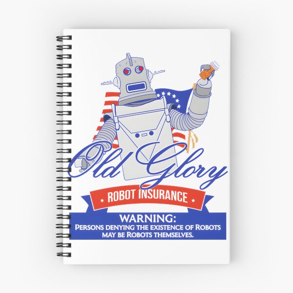Item preview, Old Glory Robot Insurance Vintage Commercial Inspired Design designed and sold by NSArtist123.