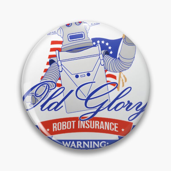 Item preview, Old Glory Robot Insurance Vintage Commercial Inspired Design designed and sold by NSArtist123.