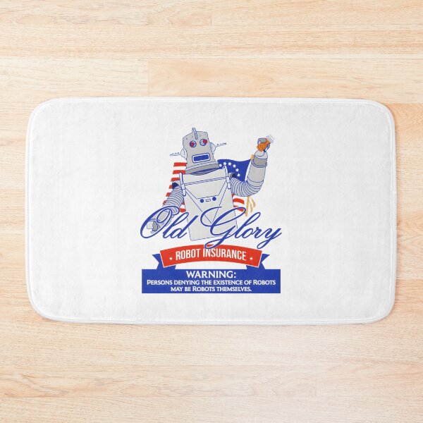 Item preview, Old Glory Robot Insurance Vintage Commercial Inspired Design designed and sold by NSArtist123.