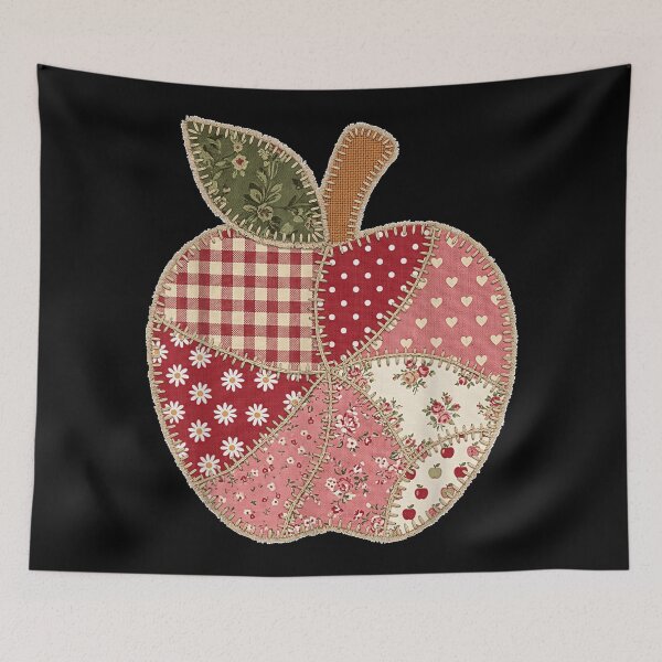 Item preview, Vintage Patchwork Apple Cute Teacher Back to School  designed and sold by ArunikaVelora.