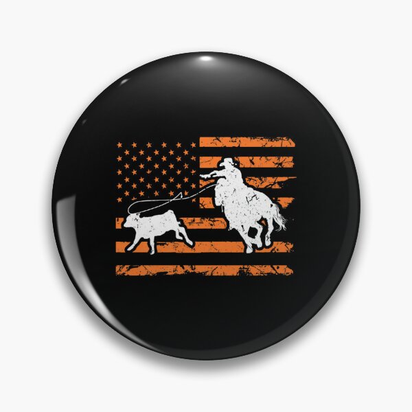 Item preview, Breakaways Roping Cowboy American Flag Rodeos Calf Roping designed and sold by DinoWeissnat.