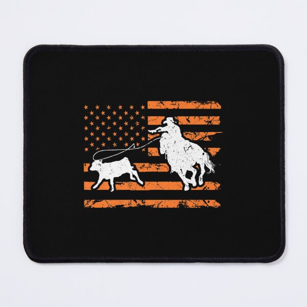 Item preview, Breakaways Roping Cowboy American Flag Rodeos Calf Roping designed and sold by DinoWeissnat.