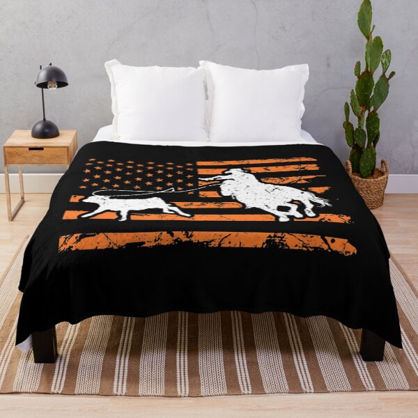 Item preview, Breakaways Roping Cowboy American Flag Rodeos Calf Roping designed and sold by DinoWeissnat.