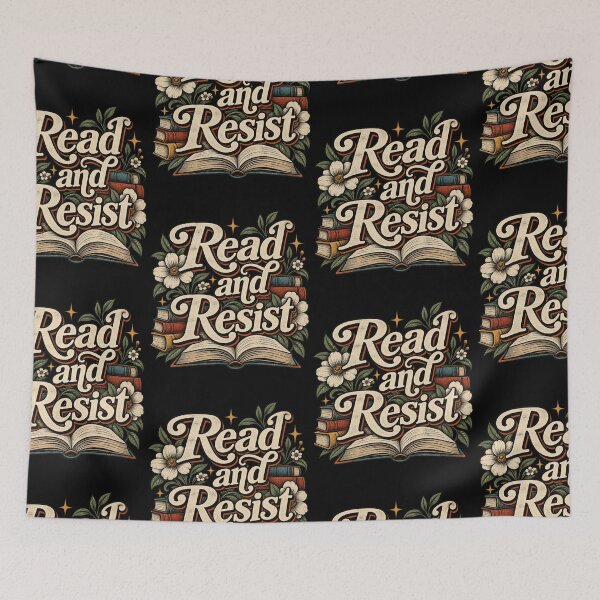 Item preview, Read And Resist Vintage Floral Book Lover Retro Librarian Design designed and sold by CaChimShop.