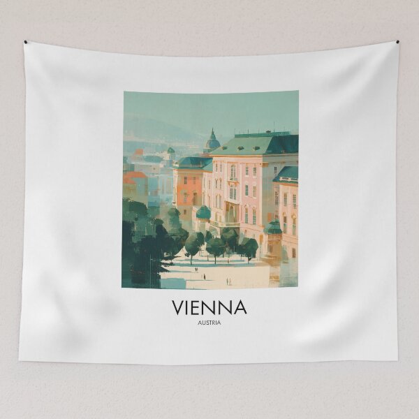 Item preview, Vienna – Palace and Park Travel Print, Austria designed and sold by MarkedArtPrints.