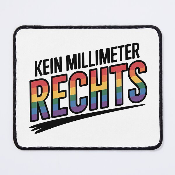 Item preview, Kein Millimeter Rechts – Statement für Menschenrechte und Solidarität designed and sold by LoFizzy.