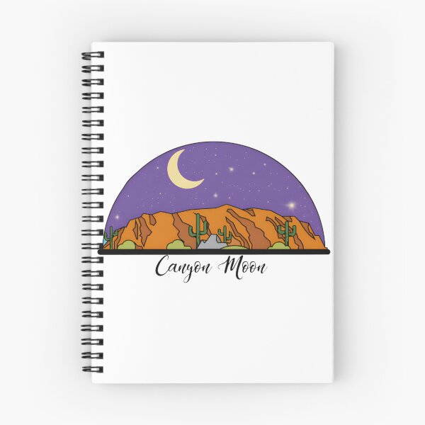 Item preview, Canyon Moon Landscape Art with Vibrant Night Sky and Scenic Views designed and sold by sdiqa66.