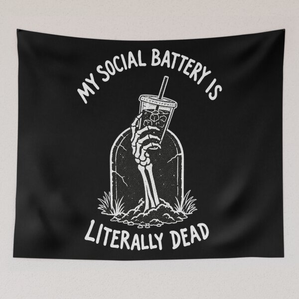 Item preview, Skeleton Hand Iced Coffee Social Battery Dead Soft Grunge designed and sold by Yellowriversss.