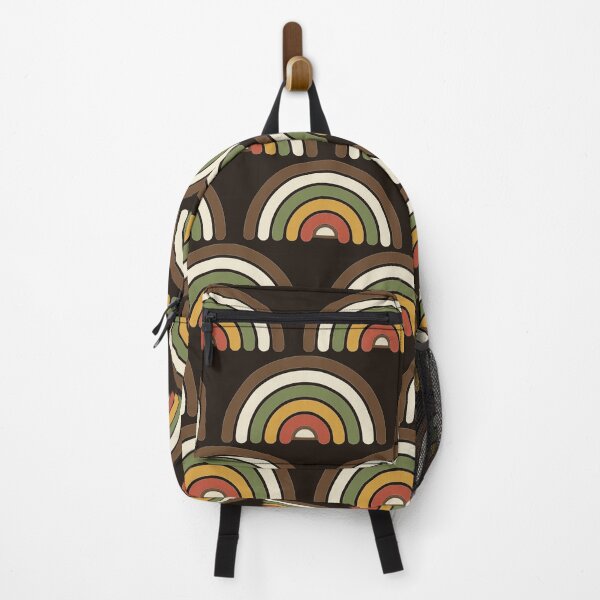 Item preview, 70s Retro Supergraphic Rainbow Arcs Heavy Line Geometric Pattern designed and sold by KungPowUnicorn.