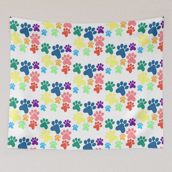 Item preview, Colourful Paw Prints designed and sold by Madrigalleryp.