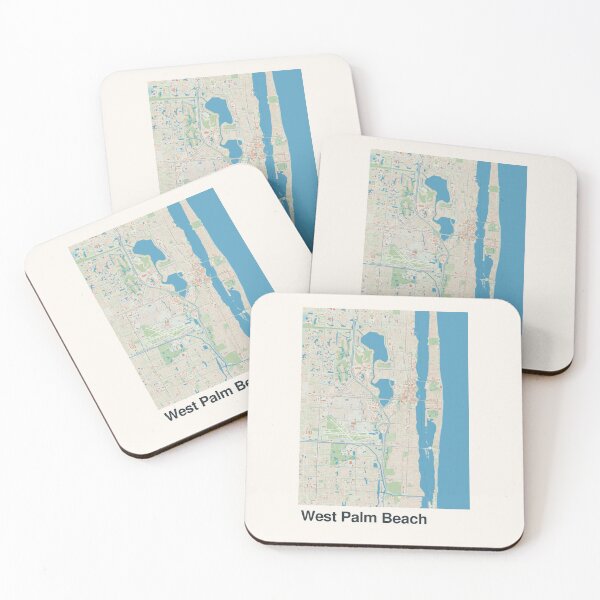 Item preview, West Palm Beach Minimalistic Map Art designed and sold by MapsNerd.
