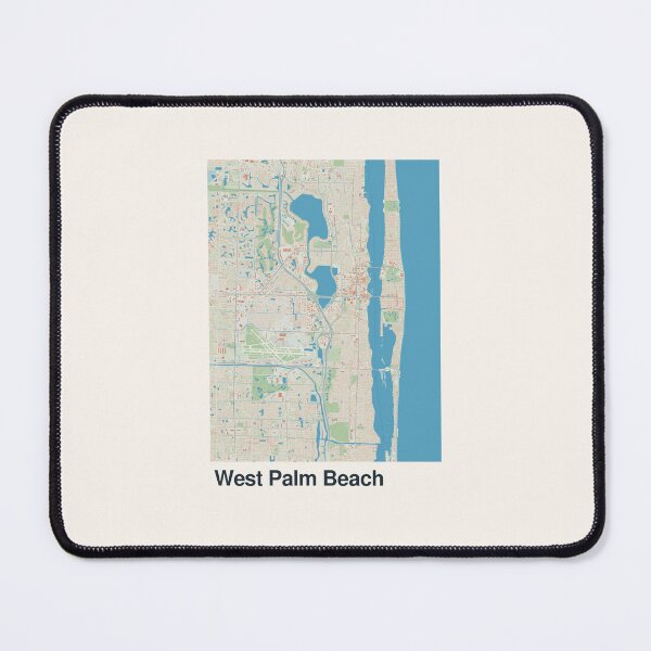 Item preview, West Palm Beach Minimalistic Map Art designed and sold by MapsNerd.