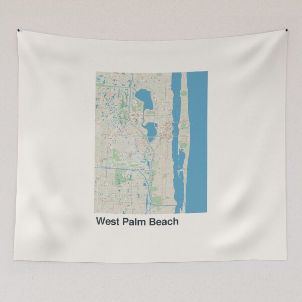 Item preview, West Palm Beach Minimalistic Map Art designed and sold by MapsNerd.