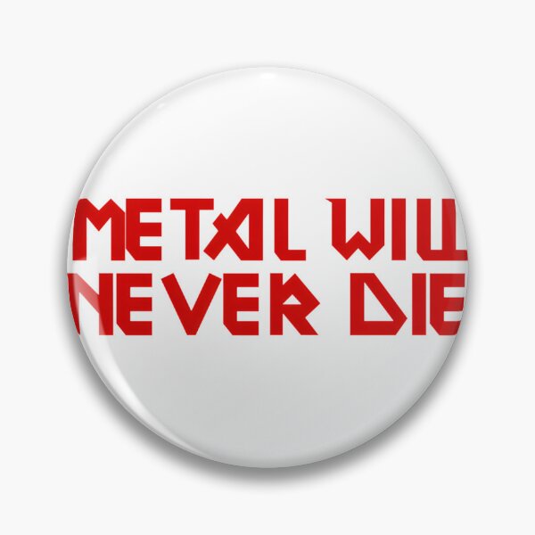 Item preview, Metal Will Never Die Typography Design with Irons Font Style designed and sold by YungSlitz.