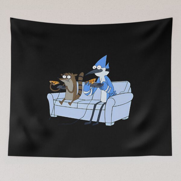 Item preview, Mordecai And Rigby Pizza And Video Games designed and sold by SanJayyy8318.