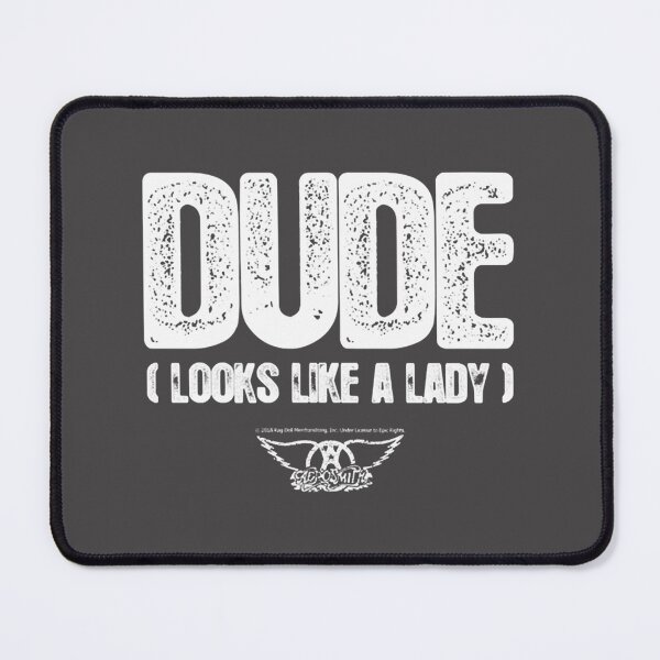 Item preview, Aerosmith Inspired Dude Lyrics Rock Music Graphic Design designed and sold by Indigenous Art.