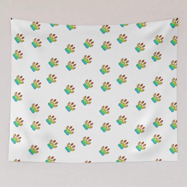 Item preview, Paw Prints Pattern designed and sold by Madrigalleryp.
