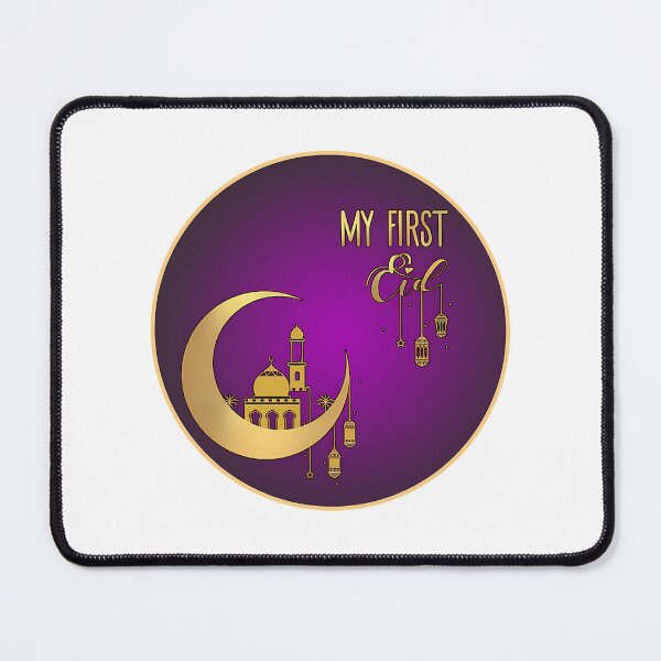 Item preview, My First Eid - Gold And Purple Short Sleeve designed and sold by MiniDaisyStored.