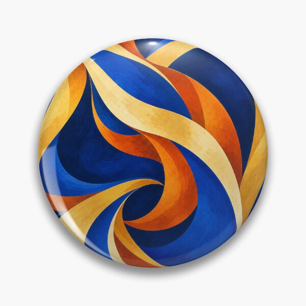 Item preview, Flowing Blue Gold Orange Ribbons designed and sold by Qenlo.