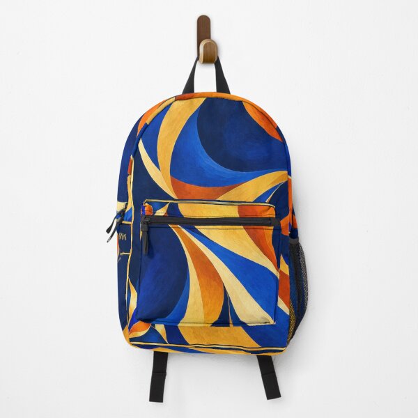 Item preview, Flowing Blue Gold Orange Ribbons designed and sold by Qenlo.
