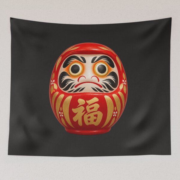 Item preview, Japanese Daruma Doll - Traditional Symbol of Luck, Perseverance and Good Fortune designed and sold by CzipipitoStudio.