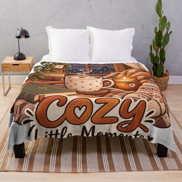 Item preview, Cozy Little Moments – Rainy Night, Warm Coffee & Candle designed and sold by GoldenSparkleShop.
