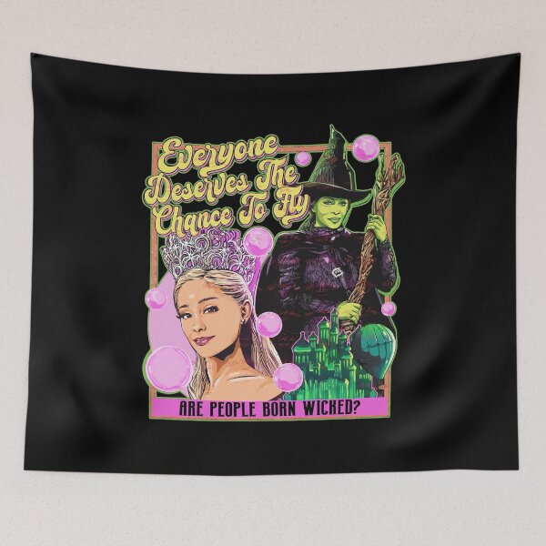 Item preview, Wicked Musical Inspired Flying Witch Emerald City Art designed and sold by ELIZABEDWIN12.