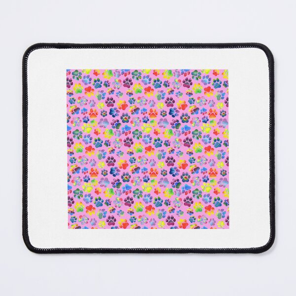 Item preview, Pink And Rainbow Pawprint Pattern designed and sold by Madrigalleryp.