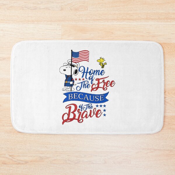 Item preview, Snoopy Home of the Free Because of the Brave Patriotic Design designed and sold by clockneck.