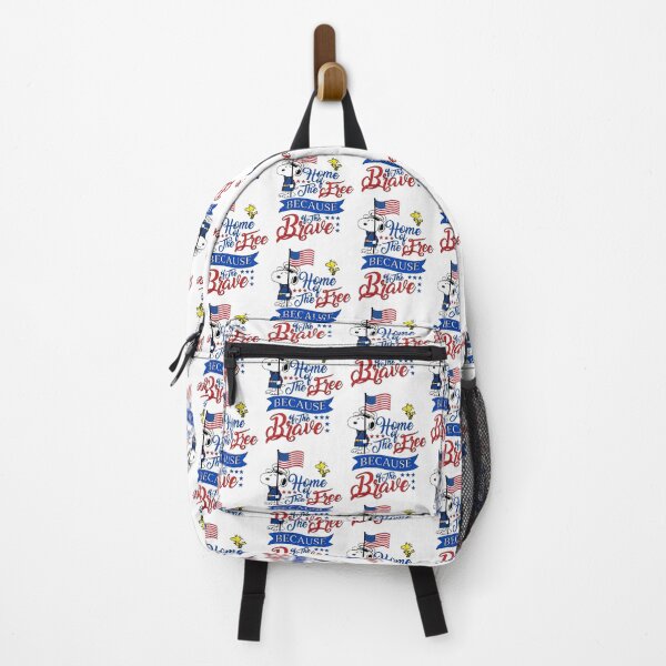 Item preview, Snoopy Home of the Free Because of the Brave Patriotic Design designed and sold by clockneck.