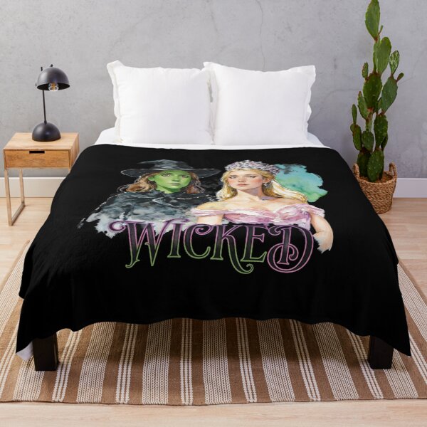 Item preview, Wicked Musical Elphaba Glinda Watercolor Artwork designed and sold by ELIZABEDWIN12.