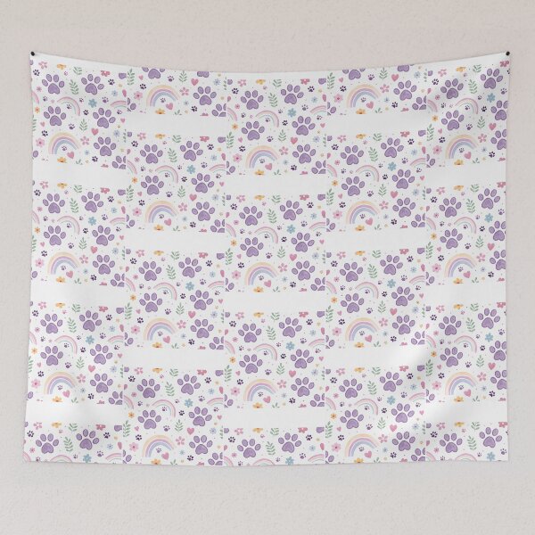 Item preview, Purple Dog Paws Pattern designed and sold by Madrigalleryp.