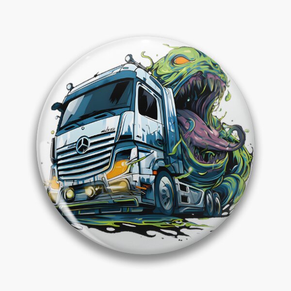 Item preview, Classic and Modern Mercedes Benz Trucks Illustration Design designed and sold by DreamVibeTees.