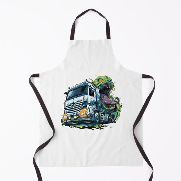 Item preview, Classic and Modern Mercedes Benz Trucks Illustration Design designed and sold by DreamVibeTees.