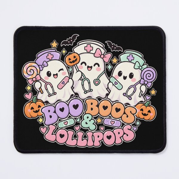 Item preview, Pediatric Nurse Halloween Shirt, Boo Boos and Lollipops Ghost Tee, Cute Pastel School Nurse Gift, Kawaii Spooky Peds Nurse designed and sold by PRINYOS.