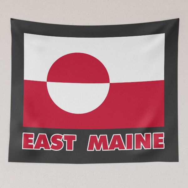 Item preview, East Maine (Greenland) Flag designed and sold by Karate Octopus.